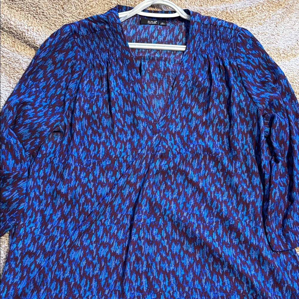 a.n.a A New Approach Patterned Blouse